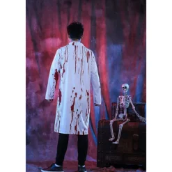 Couples Doctor Bloody Nurse Halloween Group Couples Costumes Men's Women's Movie Cosplay Cosplay Costumes White Costume Halloween Carnival Masquerade