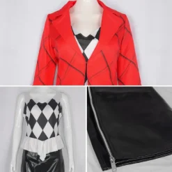 Couples Joker Joker: Folie à Deux Harley Quinn Joker Clown Cosplay Costume Outfits Halloween Group Couples Costumes Adults Men's Women's Cosplay Party Halloween Carnival Easy Halloween Costumes