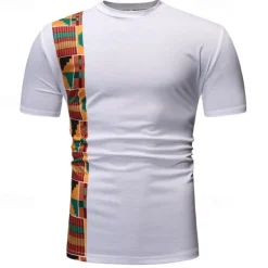 Couple's Men's Women's T-shirt Modern African Outfits African Print Dashiki Masquerade Adults T-shirt Party