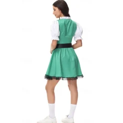 Couples Oktoberfest Beer International Beer Festival Costume Blouse Shirt Dirndl Dress Lederhosen Bavarian Bavarian Wiesn Men's Women's Traditional Style Cloth Halloween Carnival