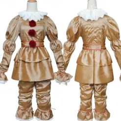Couples Pennywise It Clown Killer Clown Cosplay Costume Outfits Costume Scary Costume Horror Movie Character Adults' Men's Women's Couple's Easy Carnival Costumes
