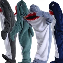 Couples Shark Halloween Group Family Costumes Sleeping Bag Kid's Adults' Unisex Funny Costume Party Home Wear Halloween Carnival Easy Halloween Costumes