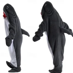 Couples Shark Halloween Group Family Costumes Sleeping Bag Kid's Adults' Unisex Funny Costume Party Home Wear Halloween Carnival Easy Halloween Costumes