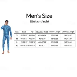 Couples Zentai Suits Catsuit Skin Suit Avatar 2 The Way of Water Neytiri Jake Sully Adults' Cosplay Costumes Halloween Men's Women's Monster Halloween Carnival