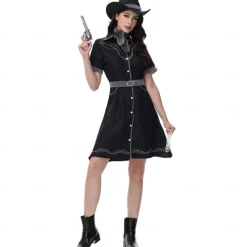 Cowgirl Halloween Dress Cosplay Costume Outfits Cosplay Adults' Women's Halloween Carnival Mardi Gras Performance Party Easy Halloween Costumes Dress Up
