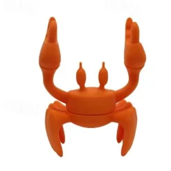 Crab Silicone Utensil Rest - Red Crab Spoon Holder, Heat-Resistant Spoon Utensil Holder Clip, Kitchen Grill Utensil Holder, Silicone Spoon Rest for Stove Top Creative Kitchen Gifts