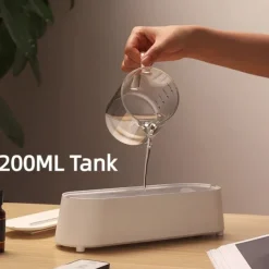 Creative 3D Simulation Flame Air Humidifier Household Colorful Atmosphere Light Intelligent Remote Control Humidifier USB Desktop Silent Large Fog Volume Humidifier Home Decor Room Decor