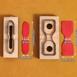Creative DIY Bag Strap Cutting Die Wooden Template for Handcrafted Leather Projects