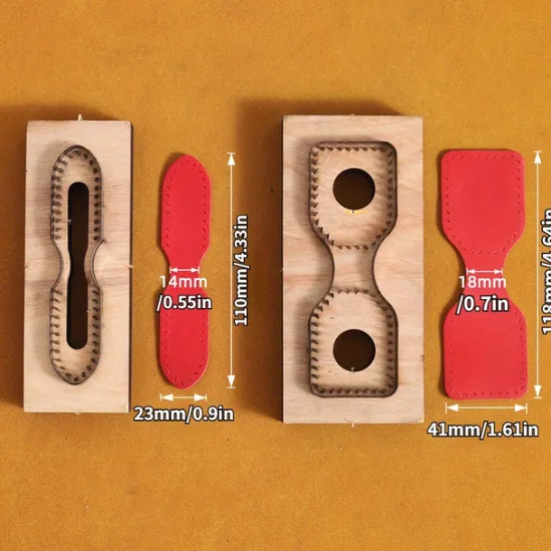 Creative DIY Bag Strap Cutting Die Wooden Template for Handcrafted Leather Projects