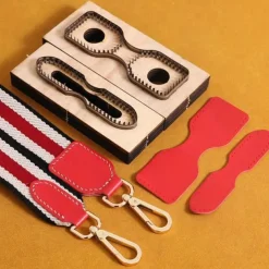 Creative DIY Bag Strap Cutting Die Wooden Template for Handcrafted Leather Projects
