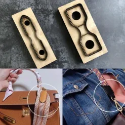 Creative DIY Bag Strap Cutting Die Wooden Template for Handcrafted Leather Projects