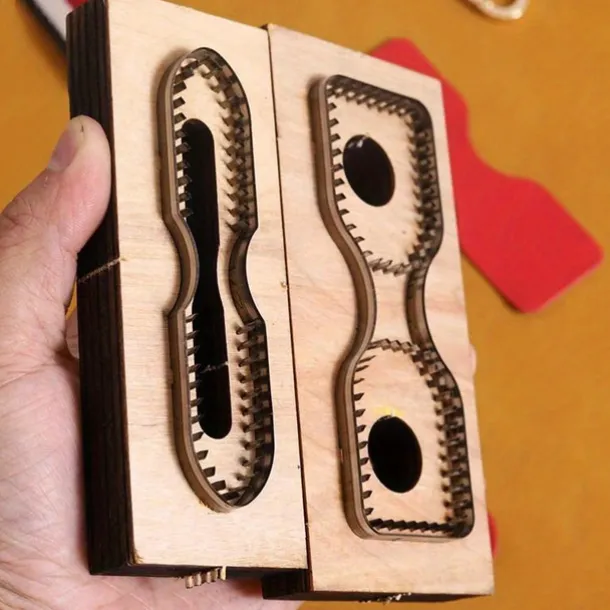 Creative DIY Bag Strap Cutting Die Wooden Template for Handcrafted Leather Projects