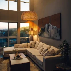 Creative Handmade Bamboo Weaving Natural Wind Ceiling Chandelier E27/E26 Base Ceiling Lighting Hanging Lamp Suitable for Study Coffee Shop Restaurant Rar AC110V AC220V