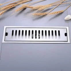Creative Modern Stainless Steel Drain,Floor Mounted Rectangle Bathroom Accessories