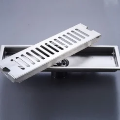 Creative Modern Stainless Steel Drain,Floor Mounted Rectangle Bathroom Accessories