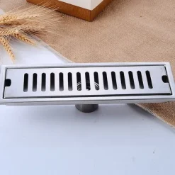 Creative Modern Stainless Steel Drain,Floor Mounted Rectangle Bathroom Accessories