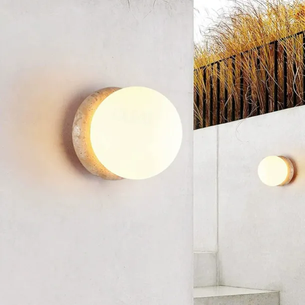 Creative Outdoor Traditional / Classic Country Outdoor Wall Lights Outdoor Shops / Cafes Stone Wall Light IP 65 110-120V 220-240V 7 W