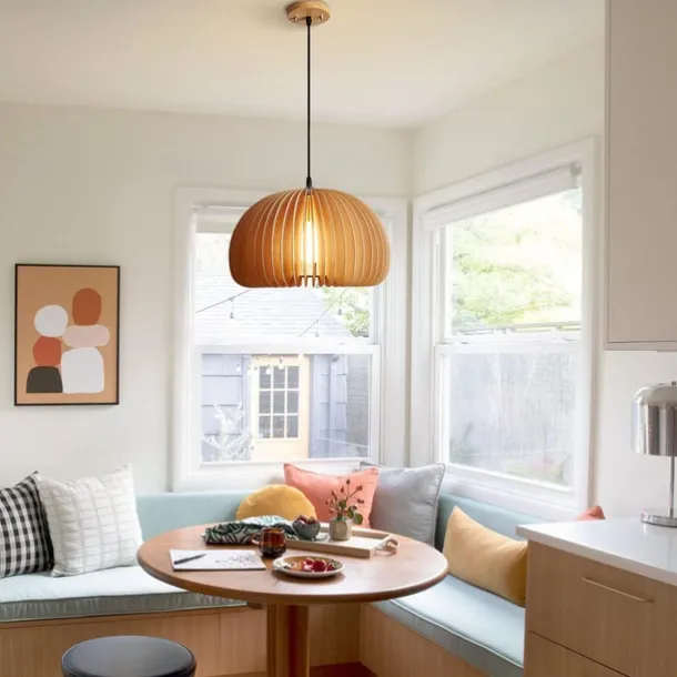 Creative Wooden Chandelier Rarmhouse Natural Wind Log Chandelier E27/E26 Base Ceiling Lighting Hanging Lamp Suitable for Study Coffee Shop Restaurant Rar AC220V AC110V