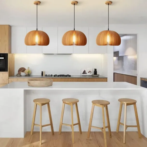 Creative Wooden Chandelier Rarmhouse Natural Wind Log Chandelier E27/E26 Base Ceiling Lighting Hanging Lamp Suitable for Study Coffee Shop Restaurant Rar AC220V AC110V