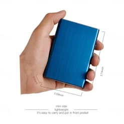 Credit Card Holder Stainless Steel Credit Card Case Metal ID Card Holder RFID Wallets Business Card Holder for Women or Men