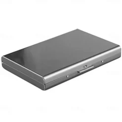 Credit Card Holder Stainless Steel Credit Card Case Metal ID Card Holder RFID Wallets Business Card Holder for Women or Men