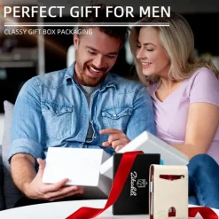 Credit Card Holder Wallet Carbon Fiber Name Card Holder with Magnetic Shut Multi Credit Card Protector for Women Men