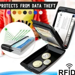 Credit Card Holder Wallet Desk Business Card Holder Business Card Holder Case Stainless Steel ABS Plastic Name Card Holder Pocket Credit Card Protector for Women Men