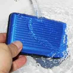 Credit Card Holder Wallet Metal Name Card Holder Waterproof Credit Card Protector for Women Men