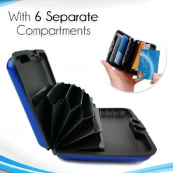 Credit Card Holder Wallet Metal Name Card Holder Waterproof Credit Card Protector for Women Men