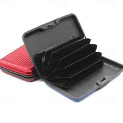 Credit Card Holder Wallet Metal Name Card Holder Waterproof Credit Card Protector for Women Men