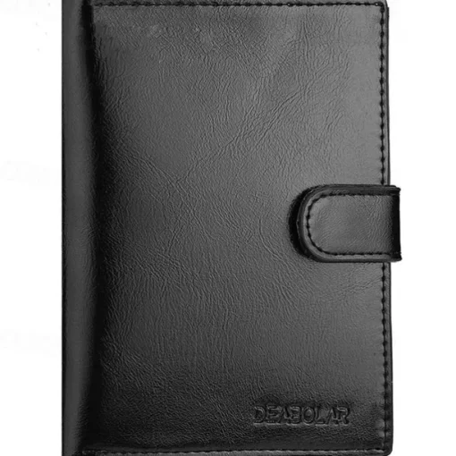 Credit Card Holder Wallet PU Leather Name Card Holder Luxury Waterproof Multi for Men, Back to School Gift