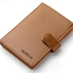 Credit Card Holder Wallet PU Leather Name Card Holder Luxury Waterproof Multi for Men, Back to School Gift