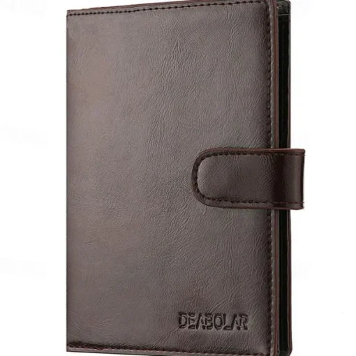 Credit Card Holder Wallet PU Leather Name Card Holder Luxury Waterproof Multi for Men, Back to School Gift