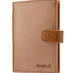 Credit Card Holder Wallet PU Leather Name Card Holder Luxury Waterproof Multi for Men, Back to School Gift