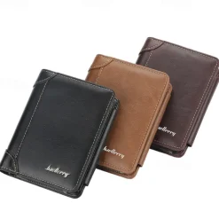 Credit Card Holder Wallet PU Leather Name Card Holder with Magnetic Shut Multi Credit Card Protector for Men