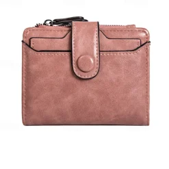 Credit Card Holder Wallet Genuine Leather Name Card Holder Luxury with Magnetic Shut Single Compartment for Women Men