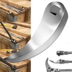 Crowbar Adapter Head, Crowbar Adapter Head Tool, Extra Strong Crowbar with Adjustable Angle Head, Infinite Ratchet Angle and Ratchet Lever Adapter Head