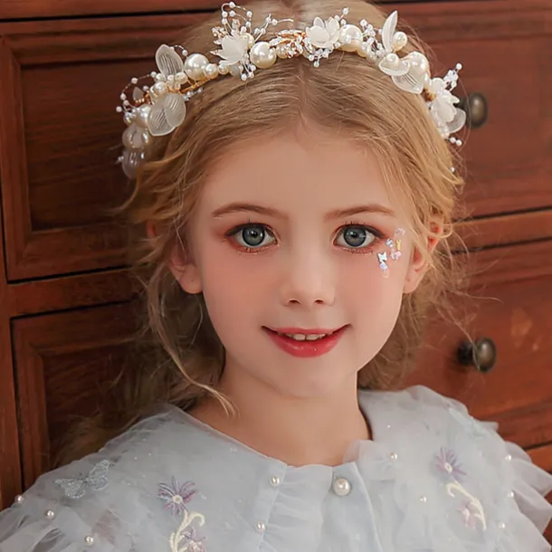 Crown Tiaras Headbands Headpiece Imitation Pearl Rhinestone Wedding Party / Evening Retro Sweet With Faux Pearl Crystal / Rhinestone Headpiece Headwear