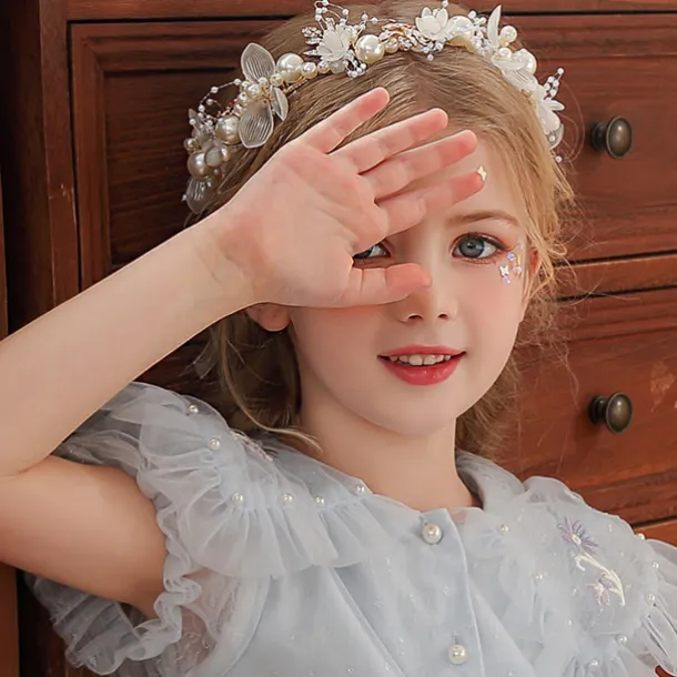 Crown Tiaras Headbands Headpiece Imitation Pearl Rhinestone Wedding Party / Evening Retro Sweet With Faux Pearl Crystal / Rhinestone Headpiece Headwear