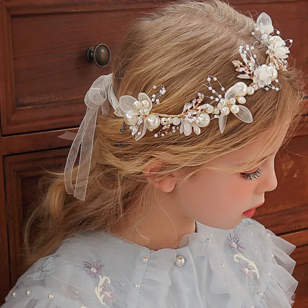 Crown Tiaras Headbands Headpiece Imitation Pearl Rhinestone Wedding Party / Evening Retro Sweet With Faux Pearl Crystal / Rhinestone Headpiece Headwear