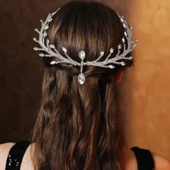 Crown Tiaras Headbands Headpiece Rhinestone Alloy Wedding Cocktail Luxury Retro With Rhinestone Crystals Headpiece Headwear