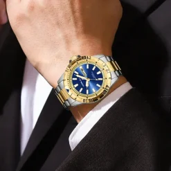 CRRJU Top Original Men Quartz Watch Green Waterproof Watch for Men Stainless Steel Quartz Men Luxury Watch Luminous Wristwatch