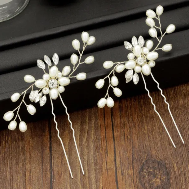 Crystal Bride Wedding Hair Comb Silver Rhinestone Bridal Hair Clip Sparkly Hair Piece Gem Hair Accessories for Women and Girls (Silver)