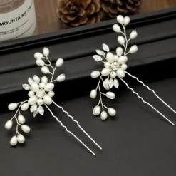 Crystal Bride Wedding Hair Comb Silver Rhinestone Bridal Hair Clip Sparkly Hair Piece Gem Hair Accessories for Women and Girls (Silver)