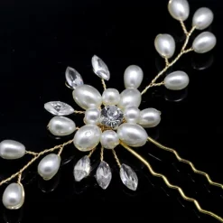 Crystal Bride Wedding Hair Comb Silver Rhinestone Bridal Hair Clip Sparkly Hair Piece Gem Hair Accessories for Women and Girls (Silver)