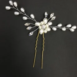 Crystal Bride Wedding Hair Comb Silver Rhinestone Bridal Hair Clip Sparkly Hair Piece Gem Hair Accessories for Women and Girls (Silver)