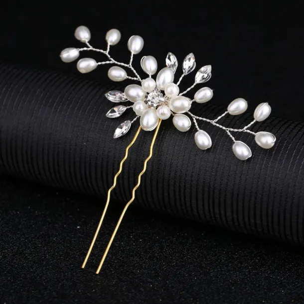 Crystal Bride Wedding Hair Comb Silver Rhinestone Bridal Hair Clip Sparkly Hair Piece Gem Hair Accessories for Women and Girls (Silver)