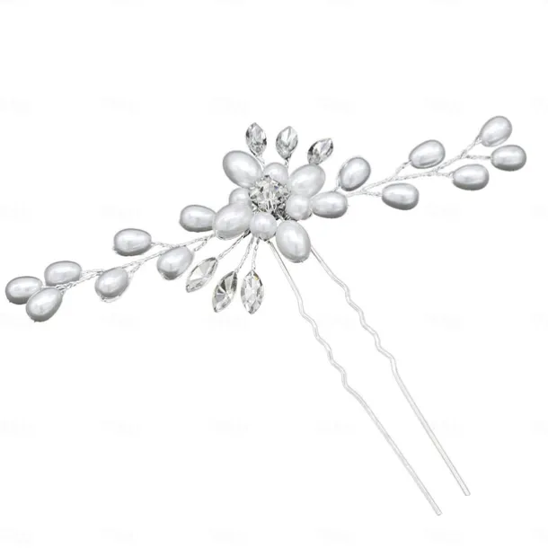 Crystal Bride Wedding Hair Comb Silver Rhinestone Bridal Hair Clip Sparkly Hair Piece Gem Hair Accessories for Women and Girls (Silver)