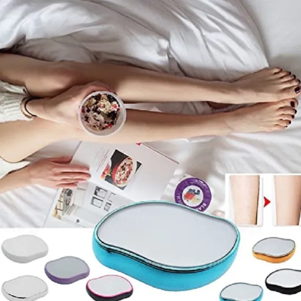 Crystal Hair Eraser for Women and Men Magic Hair Remover Painless Exfoliation Magic Hair Removal Tool Crystal Hair Remover for Arms Legs Back