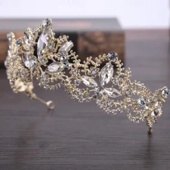 Crystal Queen Crowns and Tiaras with Comb Headband for Women and Girls Princess Crowns Hair Accessories for Wedding Birthday Halloween Costume Cosplay